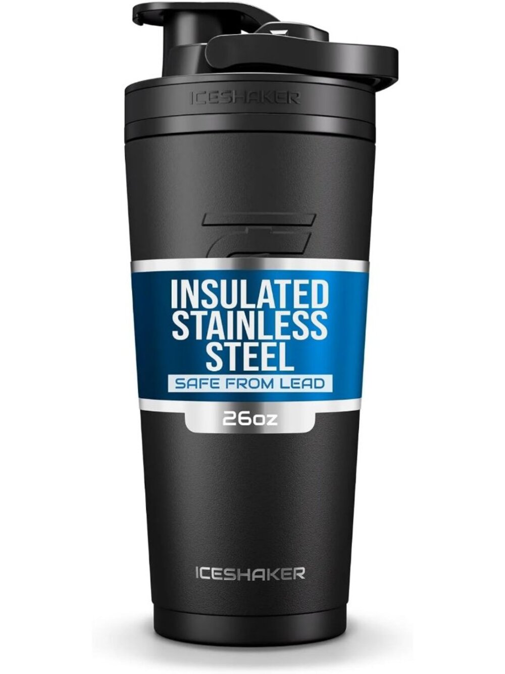 Insulated Stainless Steel Shaker Bottle 26oz | Keeps Drinks Cold 30+ Hours